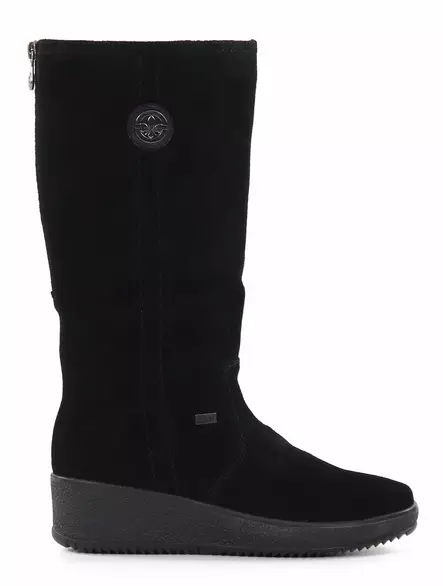Rieker suede wedge boots Y4470-00 black - Rieker boots - 136521 - 1