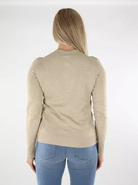 JJXX Cardigan feather gray/vanilla - Women's knitwear - 136611 - 2