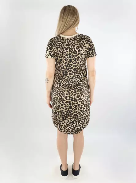 JDY sweatshirt dress New toasted coconut/leo - Dresses and tunics - 138541 - 2