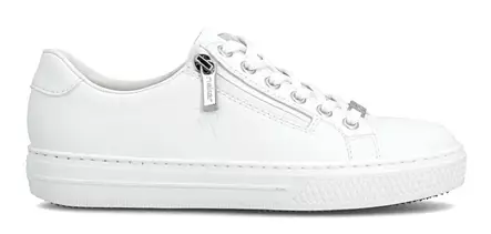 Rieker women's genuine leather sneakers L59L1-83 white - Rieker women`s sneakers - 140231 - 1