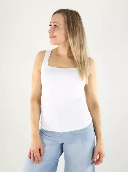 Pieces top tank bright white - Women's tank tops - 140721 - 1