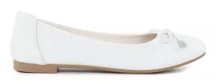 Migant ballerinas with bow tie detail A921-98 white leather - Ballerinas - 140731 - 1