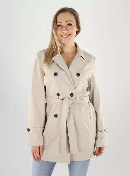 Vero Moda Coat trench oatmeal - Women's light jackets - 141041 - 1