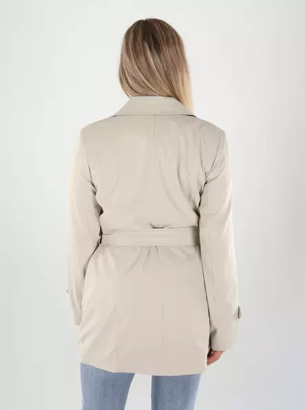 Vero Moda Coat trench oatmeal - Women's light jackets - 141041 - 2