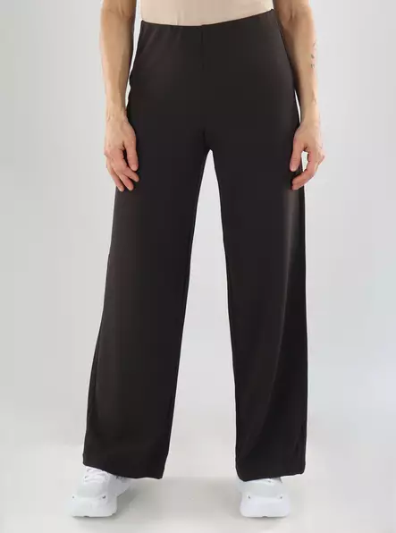 Only Pants MW WIDE PANT chocolate torte - Women's trousers - 141521 - 1