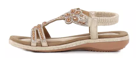 Andrea Conti women's sandals 15490040095 gold - Women's sandals - 140751 - 2