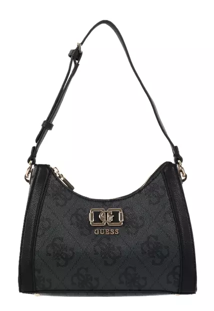 Guess bag Karnilla Logo coal logo - Handbags - 140111 - 1