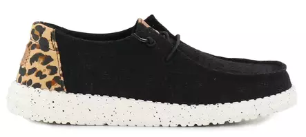 HEYDUDE Shoes Wendy wildcat Black/leopard - Women's walking shoes - 140871 - 1