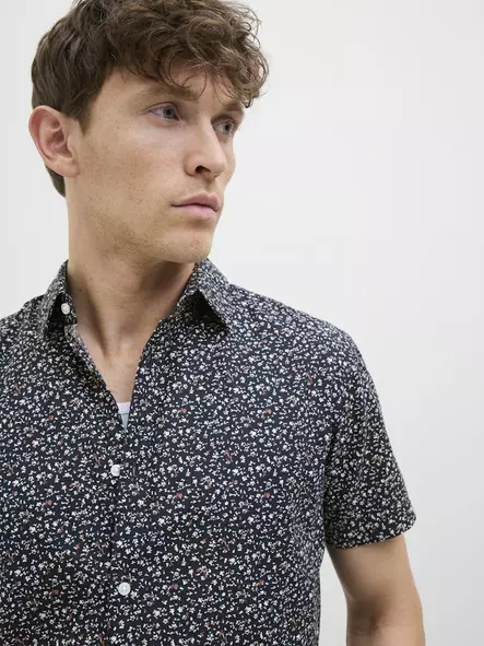 Jack&Jones short-sleeved dress shirt Blasummer night sky - Men's dress shirts - 138481 - 2