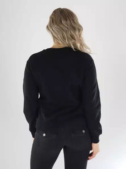 JDY Sweatshirt JDYPARIS L/S EMB SWEAT black/glitter - Women's hoodies and colleges - 141571 - 2