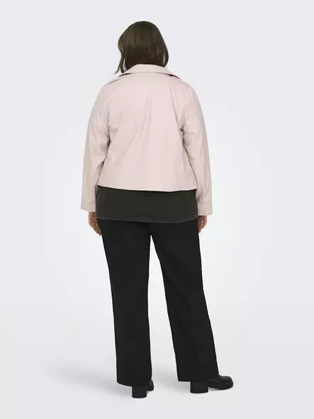 Only Carmakoma women's plus size faux leather jacket Faux Biker burnished lilac - Women's leather- and pu-jackets - 140281 - 2