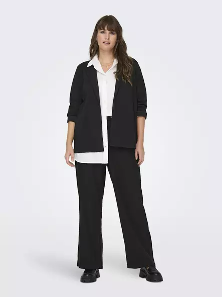 Only Carmakoma plus size stretch blazer JRS black - Women's jackets and blazers - 137611 - 2