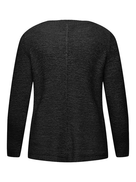 Only Carmakoma plus size sweater New Foxy black - Women's knitwear - 137061 - 2