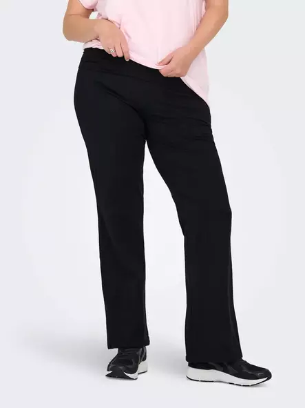 Only Play Curvy women's plus size pants ONPFOLD MW Jazz black - Women's sports pants - 140131 - 1