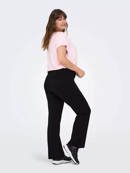 Only Play Curvy women's plus size pants ONPFOLD MW Jazz black - Women's sports pants - 140131 - 2