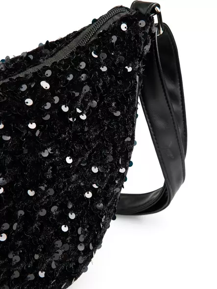 Pieces Waistbag sequins black - Handbags - 139511 - 2