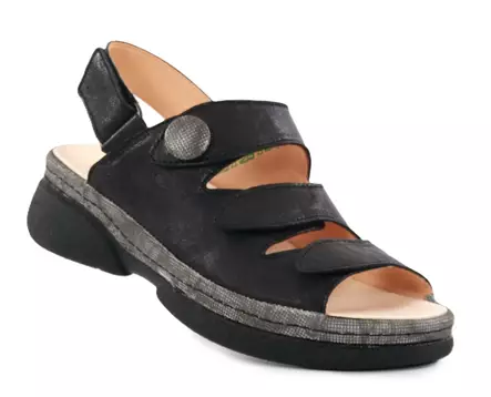 Think! women's genuine leather sandals 000587-0090 Cambio black - Women's work shoes - 140081 - 1
