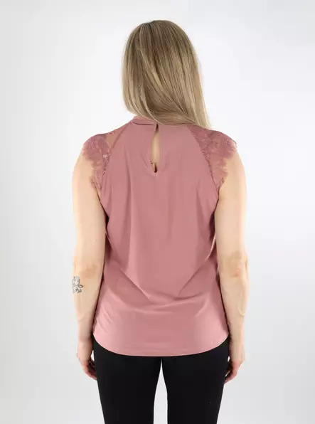 Vero Moda women's lace top Lace nostalgia rose - Women's tank tops - 137941 - 2