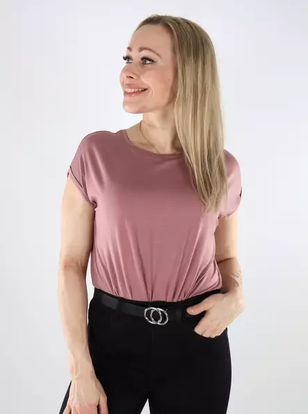 Vero Moda women's t-shirt Plain nostalgia rose - Women's T-shirts - 136591 - 1