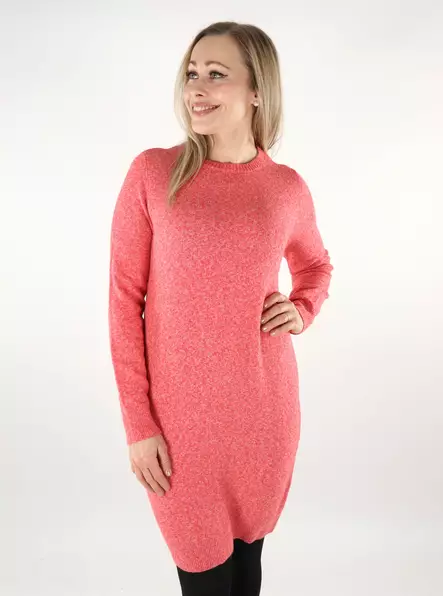 Vero Moda knitted dress O-Neck salsa - Women's knitwear - 137431 - 1