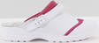 GoldenFit Mules 615, Bianco-Fuchsia - Women's work shoes - 125491 - 1