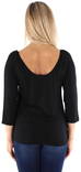 Guess Shirt Los Angeles 3/4, Black - Women's long sleeved shirts - 121361 - 2