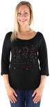 Guess Shirt Los Angeles 3/4, Black - Women's long sleeved shirts - 121361 - 1