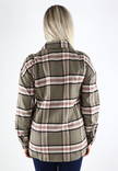 JDY Flannel Shirt, oatmeal/olive - Women's shirts and blouses - 129981 - 2