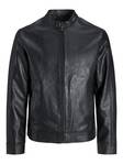 Jack&Jones Cali men's faux leather jacket black - Men's jackets - 135111 - 1