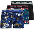 Jack & Jones Boxers Flower, Black/bardaboes - Men's boxers and socks - 127781 - 1