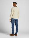 Jack&Jones Sweater Blucarlos whisper white - Men's knitwear - 132021 - 2