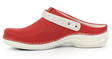 Nursing Care Machine Washable Work Shoes Leather, Red - Women's work shoes - 122681 - 2