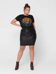 Only Carmakoma Skirt Emilia coated, Black - Skirts - 127261 - 2