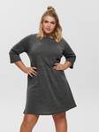 Only Carmakoma Martha plus size knitted dress dark gray melange - Dresses and tunics - 135011 - 1