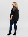 Only Carmakoma Shirt Carma lace, Black - Women's long sleeved shirts - 124961 - 2