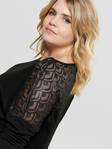 Only Carmakoma Shirt Carma lace, Black - Women's long sleeved shirts - 124961 - 4
