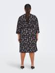 Only Carmakoma Dress April 3/4 wrap, black/purple flo - Dresses and tunics - 131811 - 3