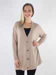 Only women's cardigan Mocha meringue - Women's knitwear - 134801 - 1