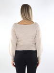 Only Off shoulder Sweater Whitecap Gray - Women's knitwear - 134551 - 2