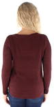 Only Knitted Shirt Geena xo tawny port - Women's knitwear - 124121 - 2
