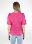 Only women's t-shirt V-neck raspberry rose - Women's T-shirts - 136161 - 2