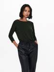 Only women's Shirt Glamour 3/4 green rosin - Women's long sleeved shirts - 128901 - 2
