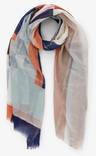 Pieces Scarf long, blue/multi - Women's scarfs - 129171 - 1