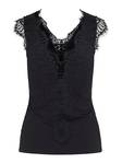 Pieces Women's lace top, Black - Women's tank tops - 126671 - 5