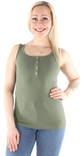 Pieces Women's ribb top Kitte tank, Green - Women's tank tops - 125881 - 1