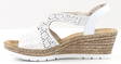 Rieker Wedge Sandals 61916-80 white - Rieker women`s sandals - 133161 - 2