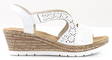 Rieker Wedge Sandals 61916-80 white - Rieker women`s sandals - 133161 - 1
