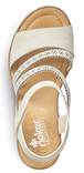 Rieker Wedge Sandals V3551-60, Beige - Rieker women`s sandals - 128591 - 3