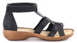 Rieker Sandals 60860-00 black - Rieker women`s sandals - 133641 - 1