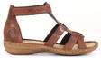Rieker Sandals 60860-24, brown - Rieker women`s sandals - 130391 - 1